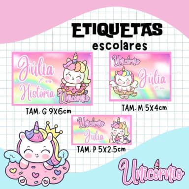 60 Etiquetas Escolares