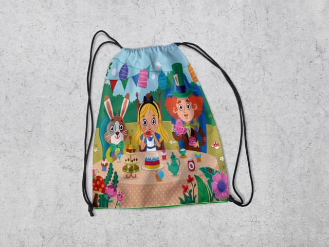 Mochilinha Personalizada da Alice no Pais das Maravilhas