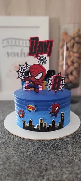 Arquivo Digital - Topo de Bolo Homem Aranha
