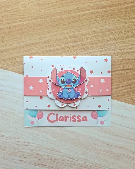 Convite de Aniversário Stitch