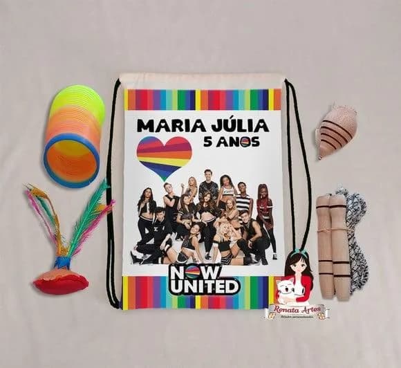 Mochila Boa Infância Tema Now United