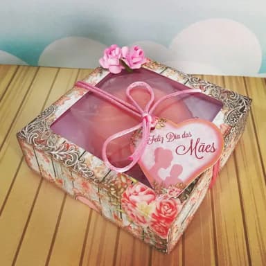 Caixa Sabonete Dia das Mães