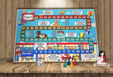 Tabuleiro Educativo Personalizado Fábrica de Brinquedos