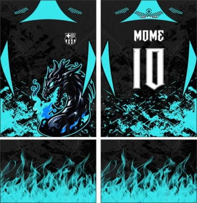 Arte Vetor Camisa Interclasse Dragão Mod-725