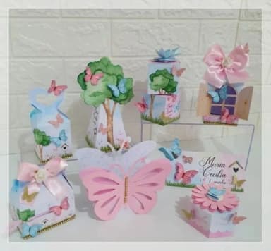 Kit 30 Lembrancinhas Jardim Encantado