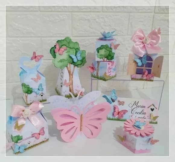 Kit 30 Lembrancinhas Jardim Encantado