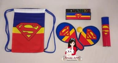 Kit Jogos 3 na Mochila Super Homem