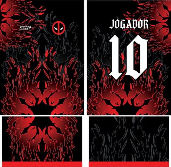 Arte Vetor Camisa Interclasse Deadpool 358