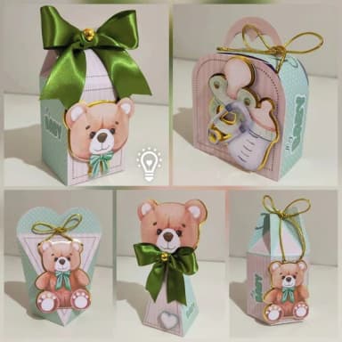 Kit 30 Lembrancinhas Chá de Bebê Verde