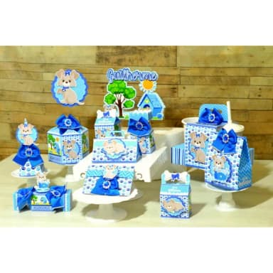 Kit 30 Lembrancinhas - Pet Azul