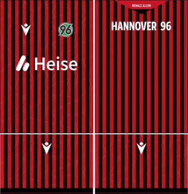 Arte Vetor Camisa Hannover 96 Local 2025-2026