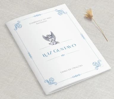 Livrinho De Orações Para Lembrança De Batizado Anjo Vintage