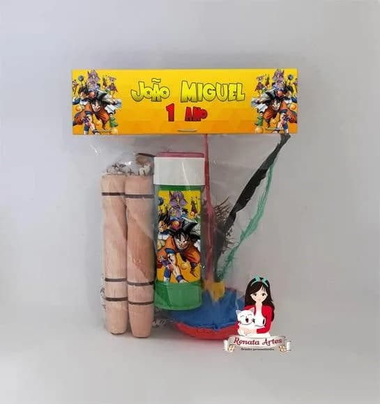 Kit Lembrancinha com Bolha de Sabão Dragon Ball Z