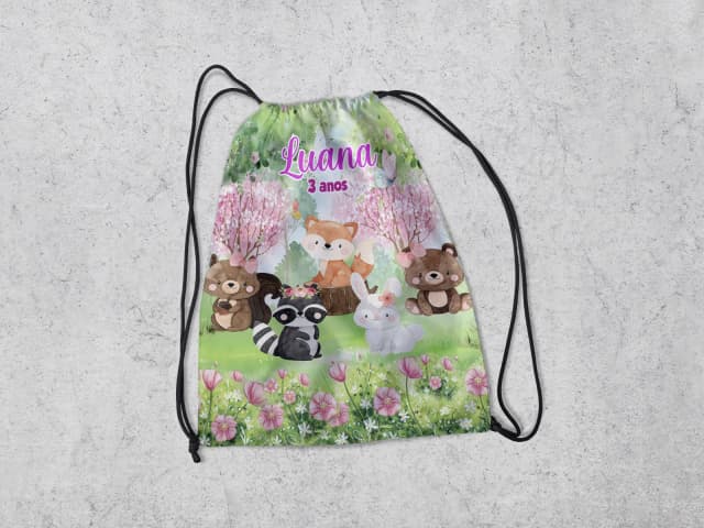 Mochilinha Personalizada Bosque Encantado
