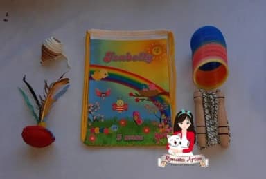 Mochila Boa Infância Personalizada Tema Jardim Encantado