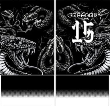 Arte Vetor Camisa Interclasse Serpente Mod-253