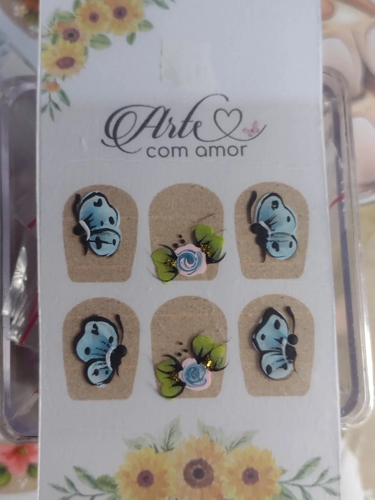 Adesivos artesanais para unhas