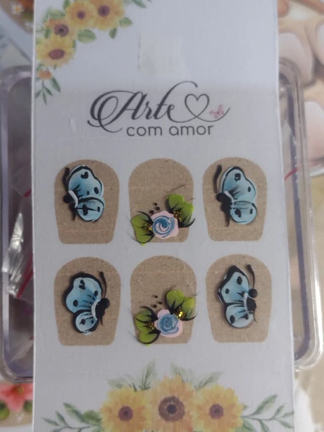 Adesivos artesanais para unhas