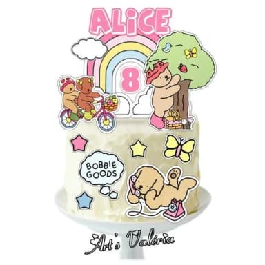 Topo de Bolo Bobbie Goods