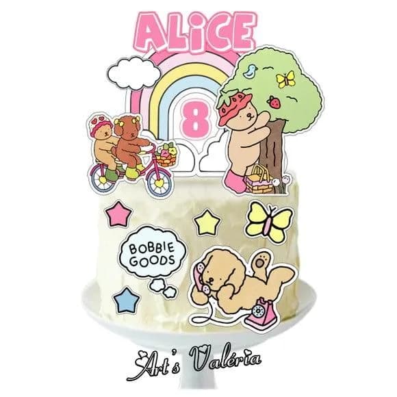 Topo de Bolo Bobbie Goods