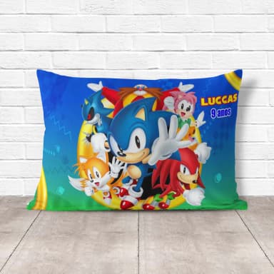 Almofada Personalizada lembrancinhas do Sonic