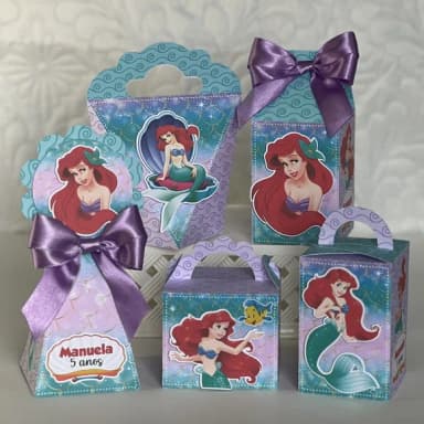 Kit 60 Lembrancinhas Ariel