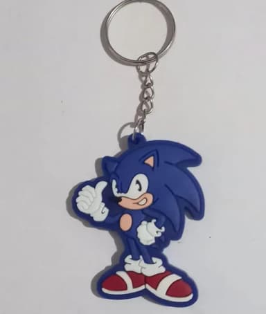 Chaveiro Sonic Emborrachado - 4 Peças