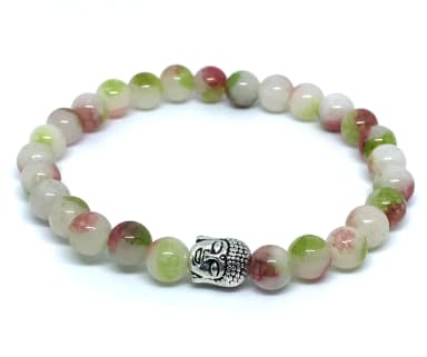Pulseira japamala  Jade Color 27 Contas – Equilíbrio e Proteção Buda
