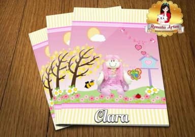 Revista de Colorir com Giz Boneca