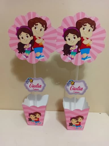 Centro de Mesa Personalizados Maria Clara e Jp