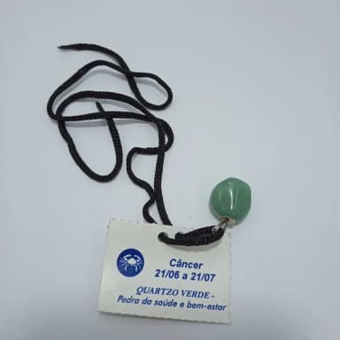 Cordao de Signo Cancer com Pedra