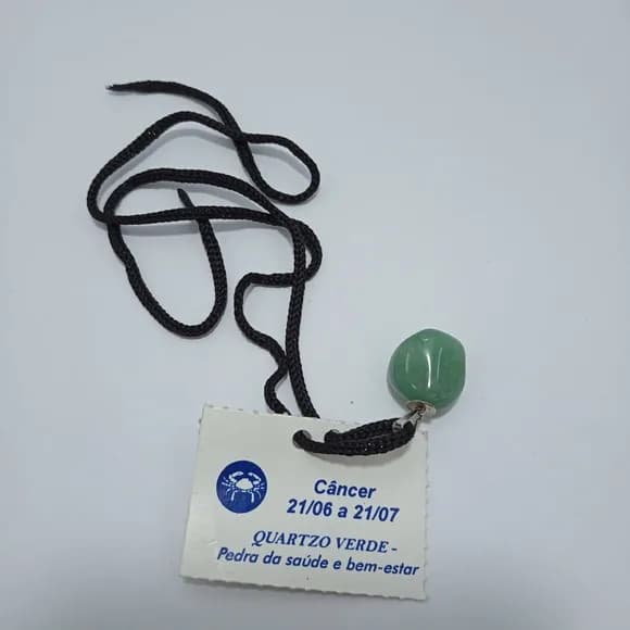 Cordao de Signo Cancer com Pedra