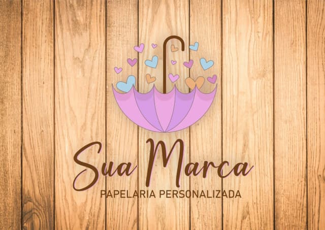 Logotipo fofo para Papelaria Personalizada 003