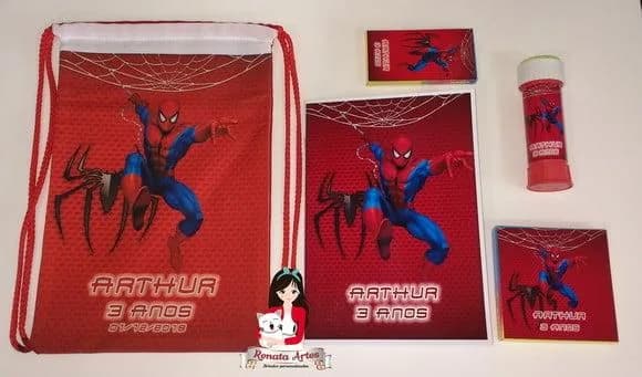 Kit Alegria Ii na Mochila Homem Aranha