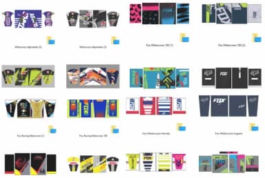 Vetores De Camisa De Motocross Pakc-180 Artes