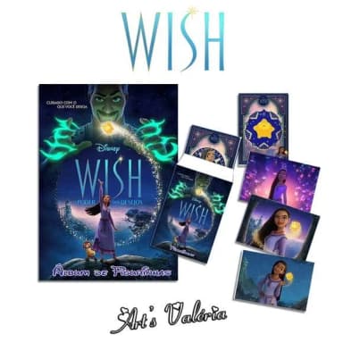Álbum de Figurinhas Wish: o Poder dos Desejos com Giz
