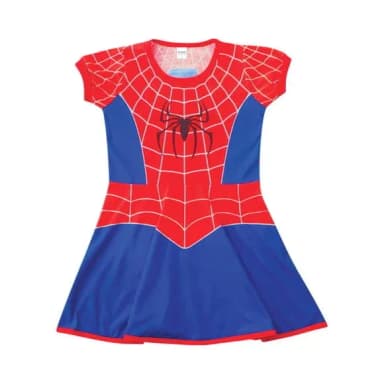 Vestido Infantil Super Heroínas
