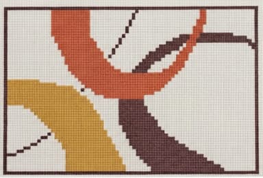 Tela pintada para bordar tapeçaria - Talagarça grossa