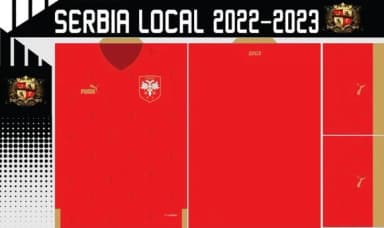 Vetores Camisa Serbia 2022-223