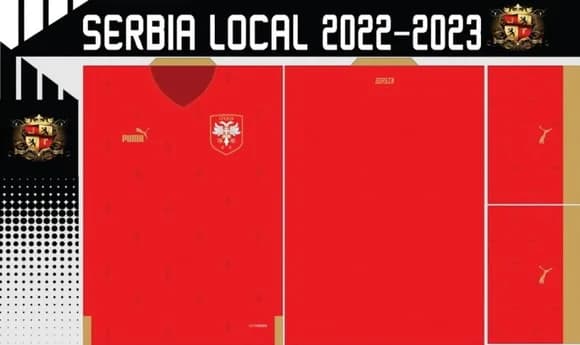 Vetores Camisa Serbia 2022-223