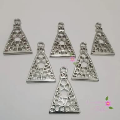 Medalha De Metal Prata Nossa Senhora Aparecida-pcts c/6 unds