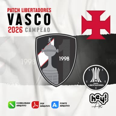 Patch Vetor Badge Vasco Libertadores 2026