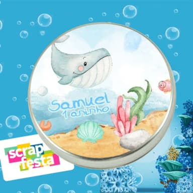 Latinhas Personalizadas Fundo do Mar Cute Aquarela