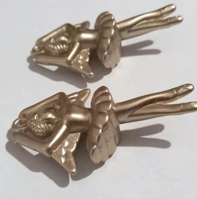 Pingente Bailarina Dourado Fosca - 5 Peças.