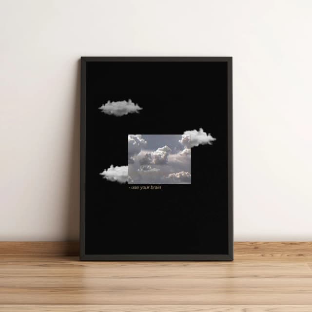 Quadro Nuvens Use your Brain 114