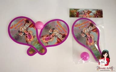 Raquetes de Ping Pong Personalizada Tema Enrolados