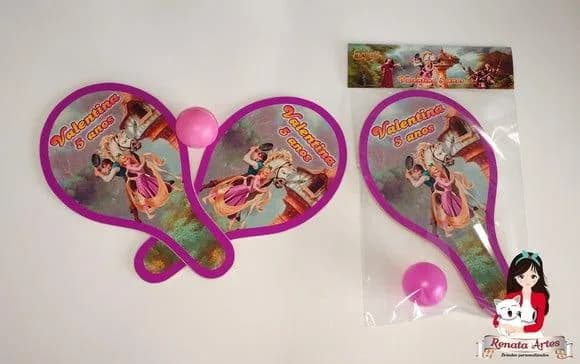 Raquetes de Ping Pong Personalizada Tema Enrolados