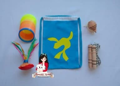 Mochila Boa Infância Personalizada Tema Foquinha Amarela