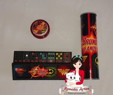 Kit Jogos Personalizado Liga da Justiça