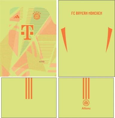 Arte Vetor Camisa Bayern Munchen Goleiro 2024-25